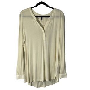 NYDJ Pintuck Top, Long Sleeved, Cream, XL, EUC
